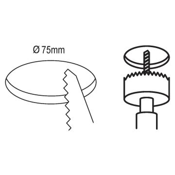 Eglo - Lampă încastrată baie LED LED/2,7W/230V IP44