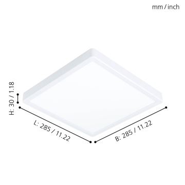 Eglo - Plafonieră LED LED/20W/230V