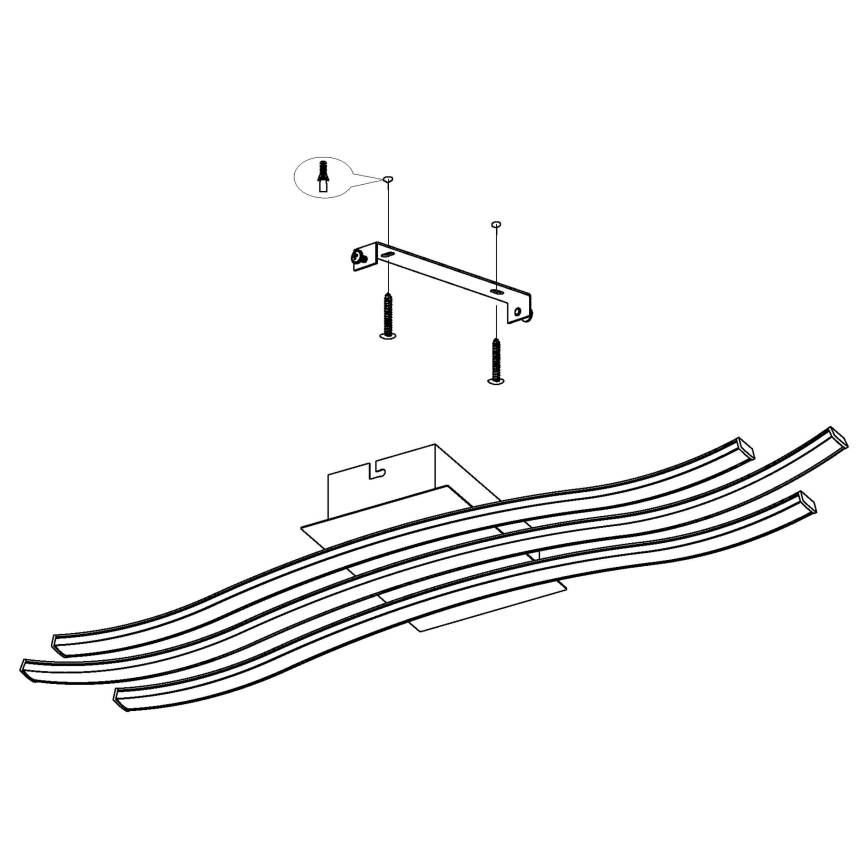 Eglo - Plafonieră LED LED/21W/230V