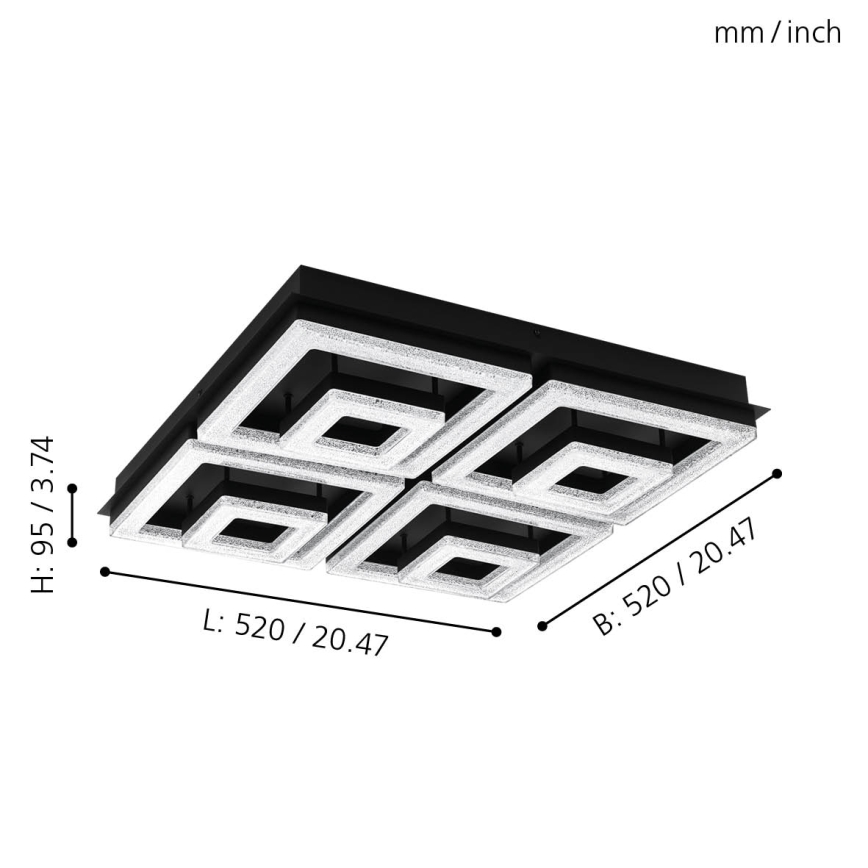 Eglo - Plafonieră LED LED/12W/230V
