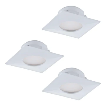 Eglo - SET 3x Corp de iluminat LED tavan fals PINEDA 1xLED/6W/230V