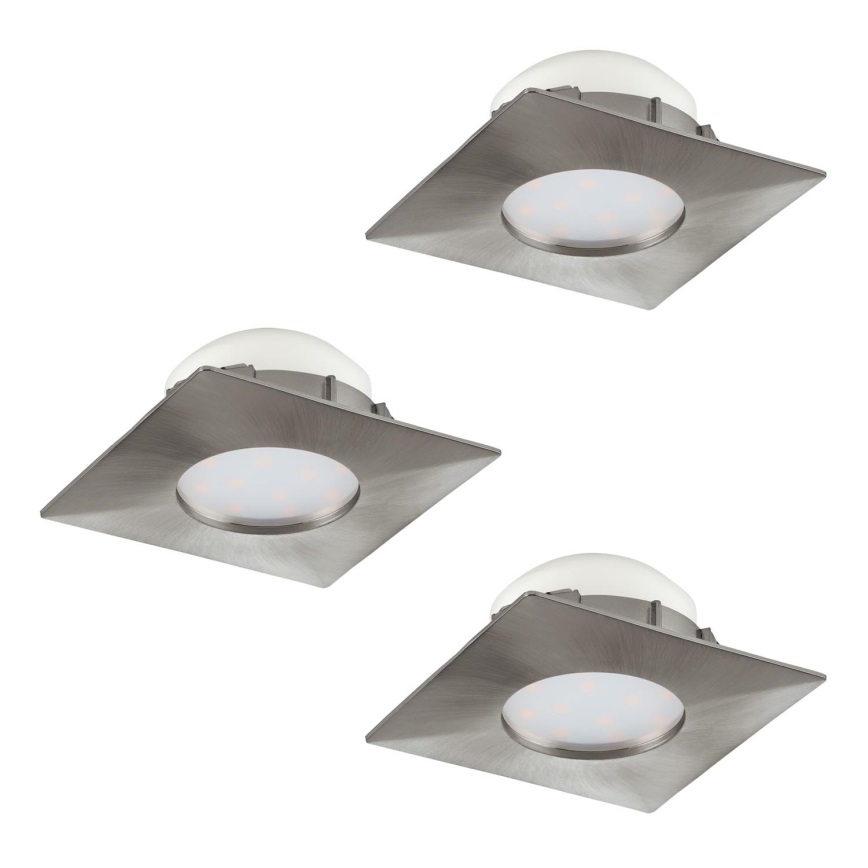 Eglo - SET 3x Corp de iluminat LED tavan fals PINEDA 1xLED/6W/230V