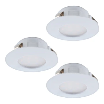 Eglo - SET 3x Corp de iluminat LED tavan fals PINEDA 1xLED/6W/230V