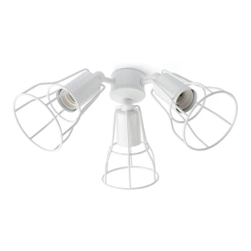 FARO 33716 - Lampă pentru ventilator YAKARTA 3xE27/15W/230V alb