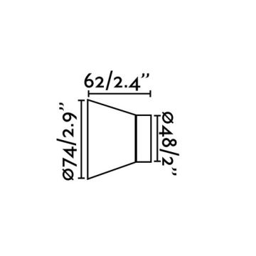 Faro 62300 - Aplică perete KERA 1xE27/15W/230V