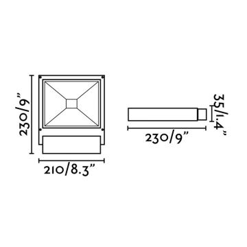 FARO 70261 - Proiector LED KARL LED/12W/230V IP65