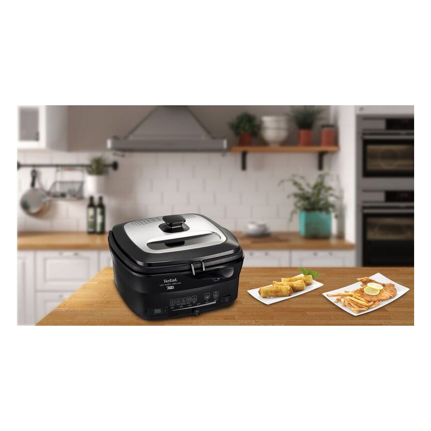 Friteuză 2 l VERSALION DE LUXE 7 în 1 1600W/230V negru Tefal