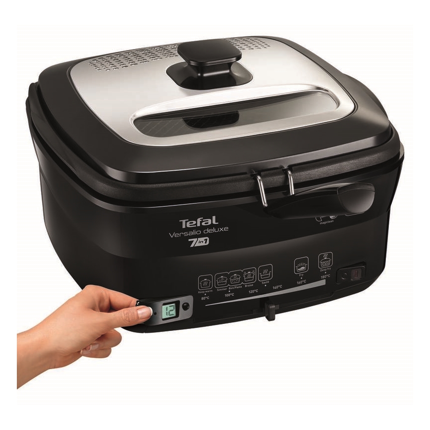 Friteuză 2 l VERSALION DE LUXE 7 în 1 1600W/230V negru Tefal