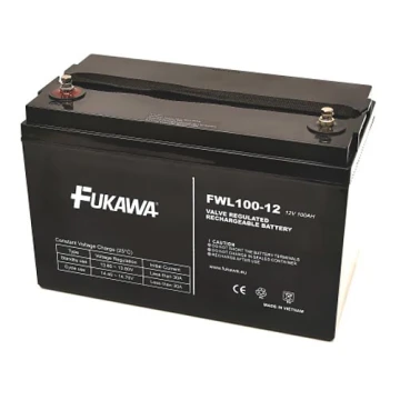 FUKAWA FWL 100-12 - Acumulator cu plumb 12V/100 Ah/filet M6