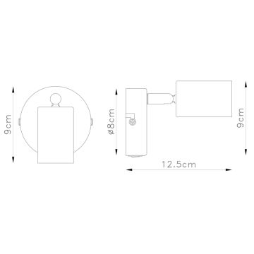 Globo - Aplică perete spot 1xE27/60W/230V