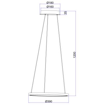 Globo - Lustră LED dimabilă pe cablu LED/19W/230V