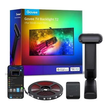 Govee DreamView T2 DUAL TV 55-65" SMART LED retroiluminare RGBIC Wi-Fi + telecomandă