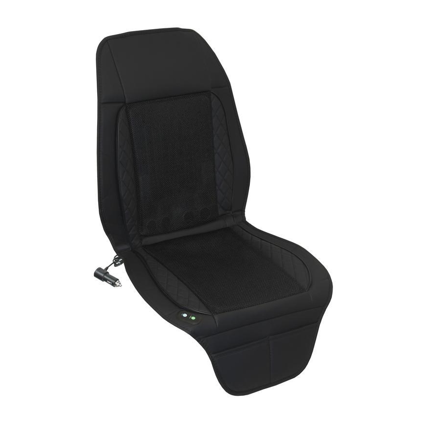 Husă pentru scaun auto cu ventilație 10W/12V negru