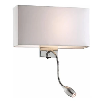 Ideal lux - Corp de iluminat perete 1xE27/60W/230V + 1x1W/LED