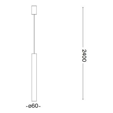 Ideal lux - LED Lustră pe cablu 1xGU10/7W/230V CRI90 de cupru