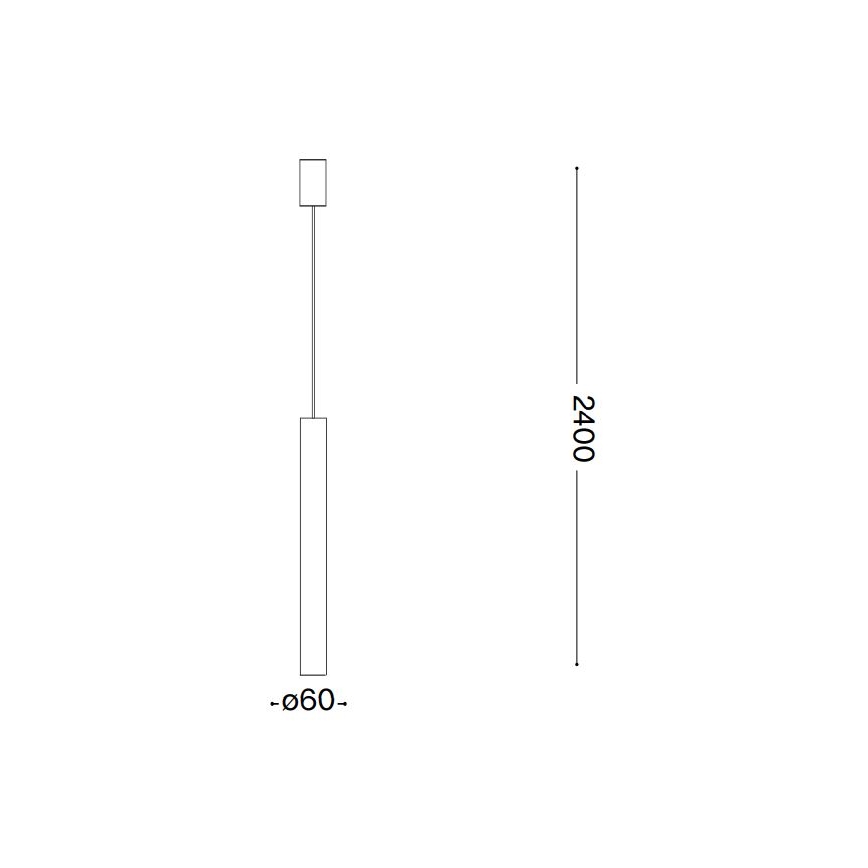 Ideal lux - LED Lustră pe cablu 1xGU10/7W/230V CRI90 de cupru