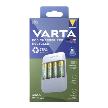 Încărcător de baterii Varta 57683101121 4xAA/AAA 2100mAh 5V