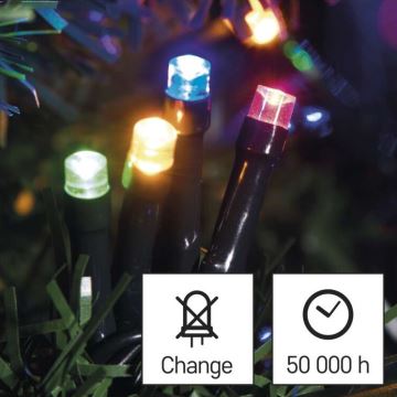 Instalație LED de Crăciun de exterior 500xLED/55m IP44 multicolor