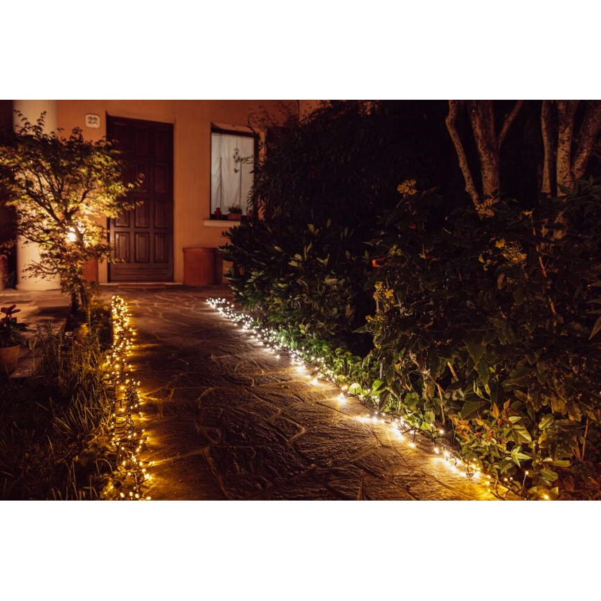 Instalație LED RGB de Crăciun de exterior 250xLED 20 m IP44 Wi-Fi Twinkly TWS250GOP-BEU