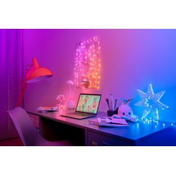 Instalație LED RGB dimabilă de Crăciun CANDIES 200xLED 14 m USB Wi-Fi Twinkly