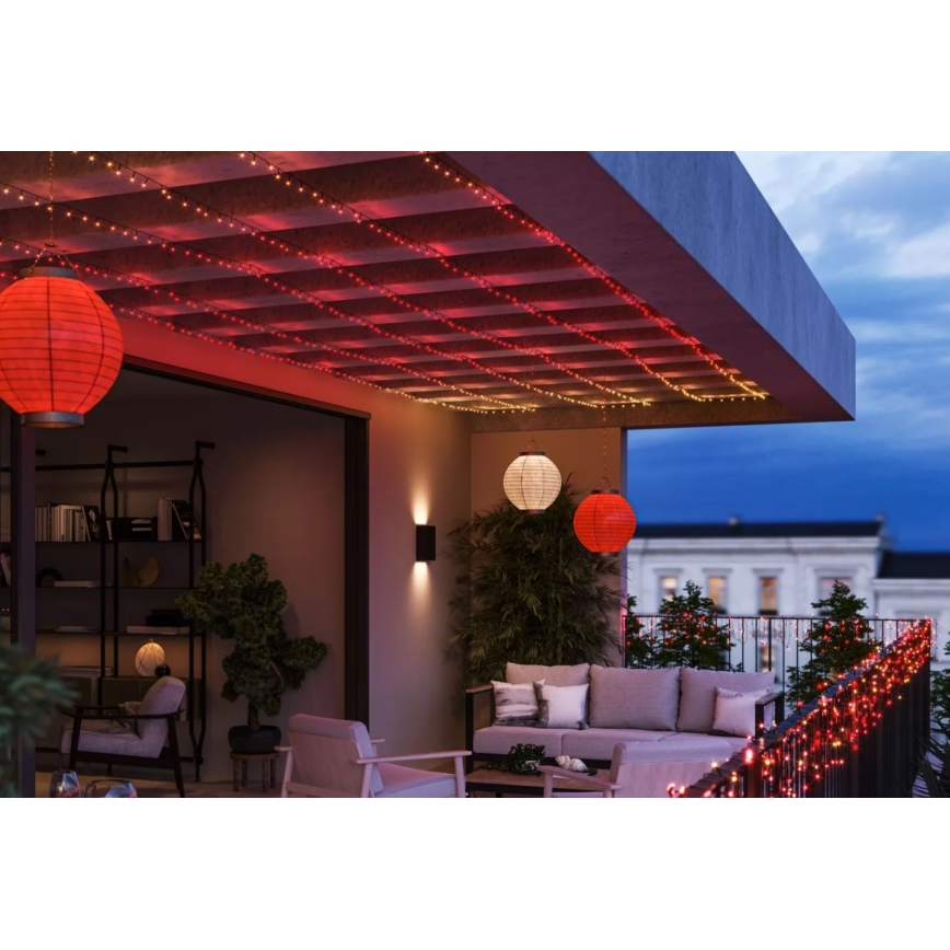 Instalație LED RGBW dimabilă de exterior de Crăciun Philips HUE WHITE AND COLOR AMBIANCE 250xLED 24,4 m 2000-6500K IP54