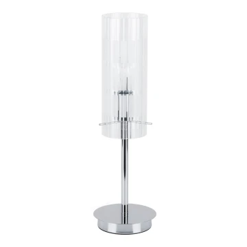 ITALUX - Lampă de masă MAX 1xE27/60W/230V crom/transparent