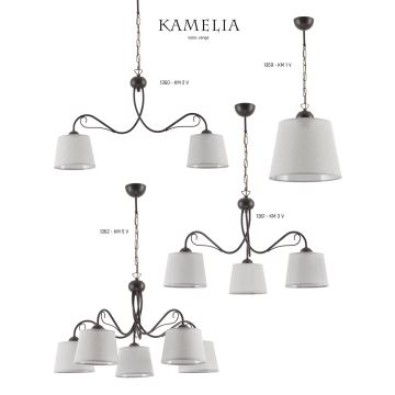 KAMELIA KM 2 V - Lustra cu lant 2xE27/60W/230V