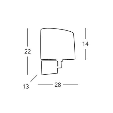 Kolarz A1307.61.6 - Aplică perete SAND 1x E14/40W/230V