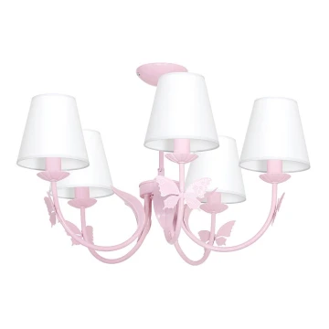 Lampa copii BUTTERFLY 5xE14/60W 