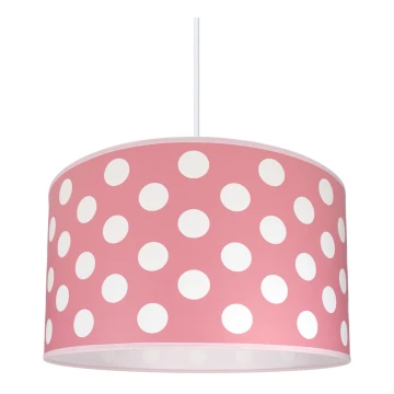 Lampa copii DOTS PINK 1xE27/60W/230V