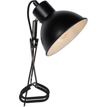 Lampă cu clemă Lucide 45987/01/30 MOYS 1xE27/40W/230V negru