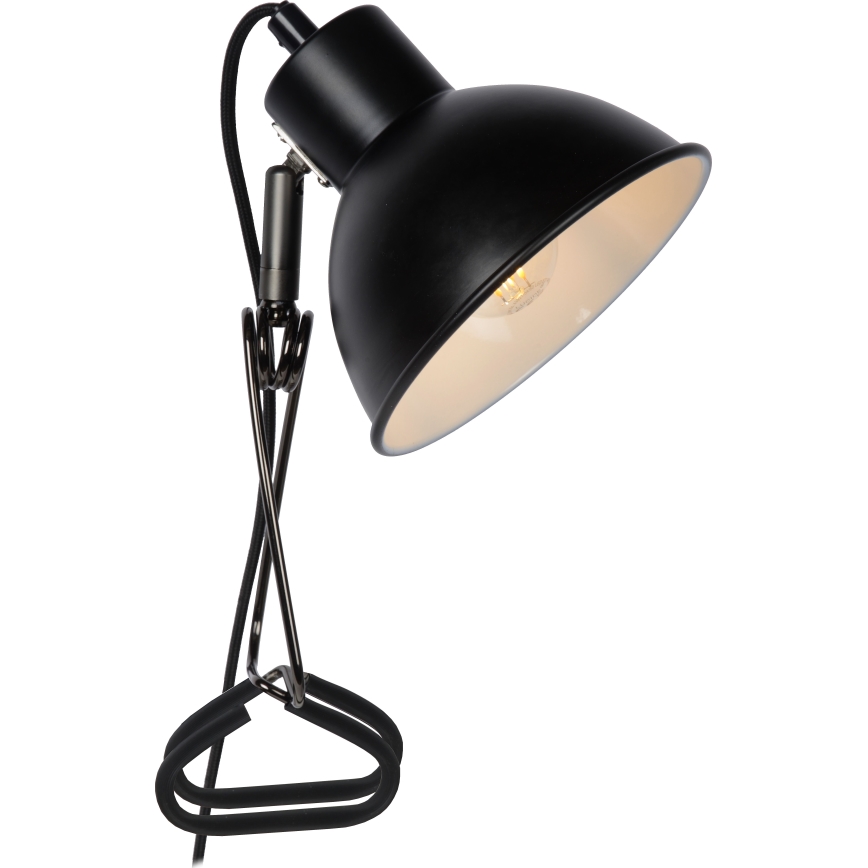 Lampă cu clemă Lucide 45987/01/30 MOYS 1xE27/40W/230V negru