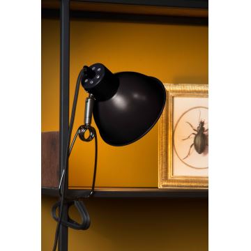 Lampă cu clemă Lucide 45987/01/30 MOYS 1xE27/40W/230V negru