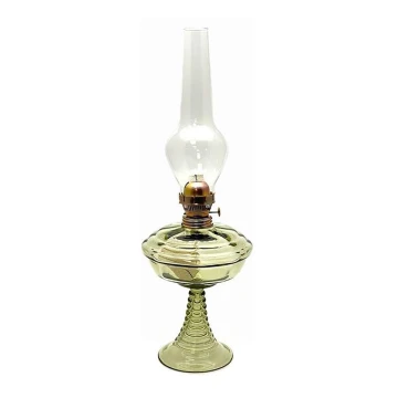 Lampă cu gaz lampant DROBĚNA 50 cm verde