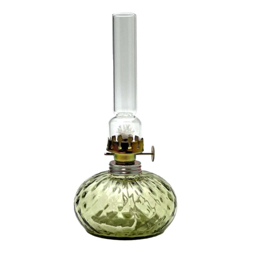 Lampă cu gaz lampant FL0068 20 cm verde-pădure