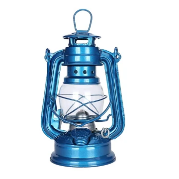 Lampă cu gaz lampant LANTERN 19 cm albastru Brilagi