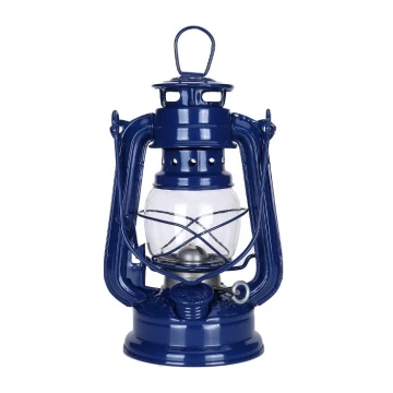 Lampă cu gaz lampant LANTERN 19 cm albastru închis Brilagi