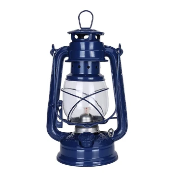 Lampă cu gaz lampant LANTERN 24,5 cm albastru închis Brilagi