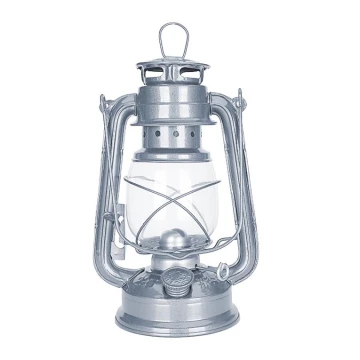 Lampă cu gaz lampant LANTERN 24,5 cm argintiu Brilagi