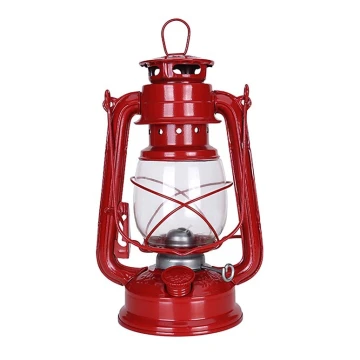Lampă cu gaz lampant LANTERN 24,5 cm roșu Brilagi