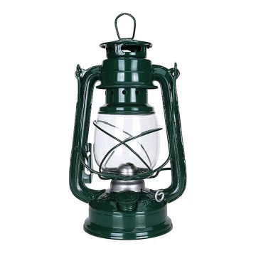 Lampă cu gaz lampant LANTERN 24,5 cm verde Brilagi