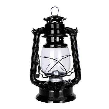 Lampă cu gaz lampant LANTERN 28 cm negru Brilagi