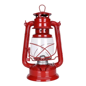 Lampă cu gaz lampant LANTERN 28 cm roșu Brilagi