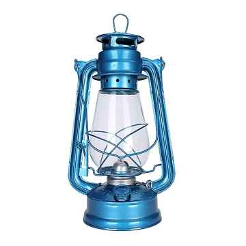 Lampă cu gaz lampant LANTERN 31 cm albastru Brilagi