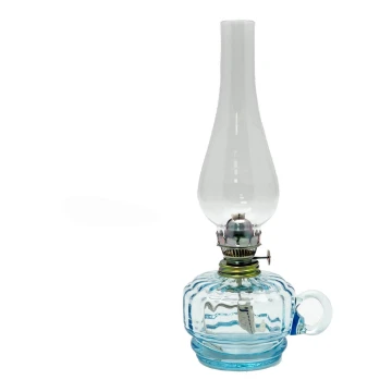 Lampă cu gaz lampant MONIKA 34 cm albastru