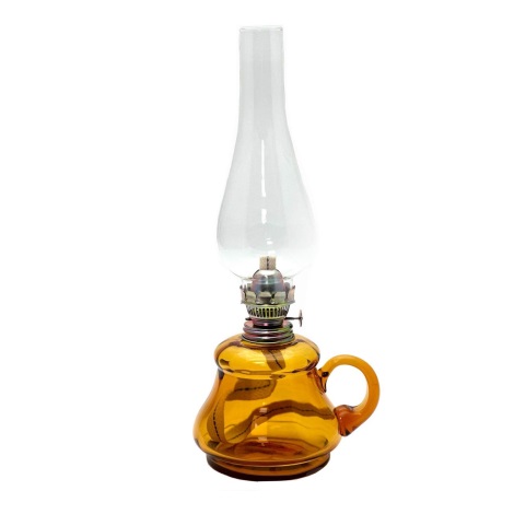 Lampă cu gaz lampant TEREZA 34 cm amber