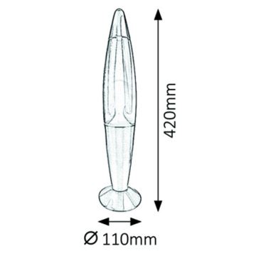 Lampă cu lavă G45 1xE14/25W/230V Rabalux