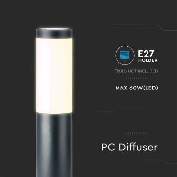 Lampă de exterior 1xE27/60W/230V IP44 80cm antracit