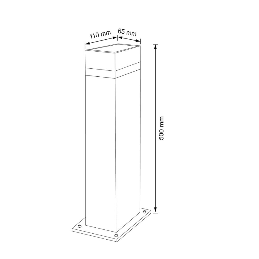 Lampă de exterior GILBERT 1xGU10/10W/230V IP44 50 cm