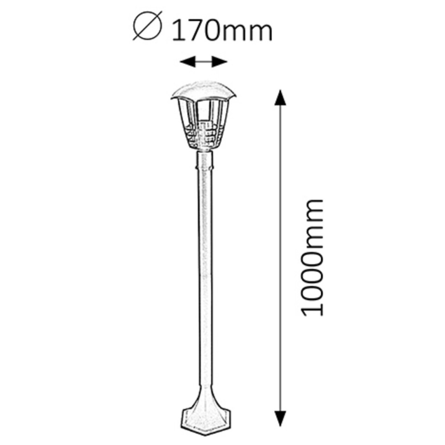 Lampă de exterior 1xE27/60W/230V IP44 1 m Rabalux